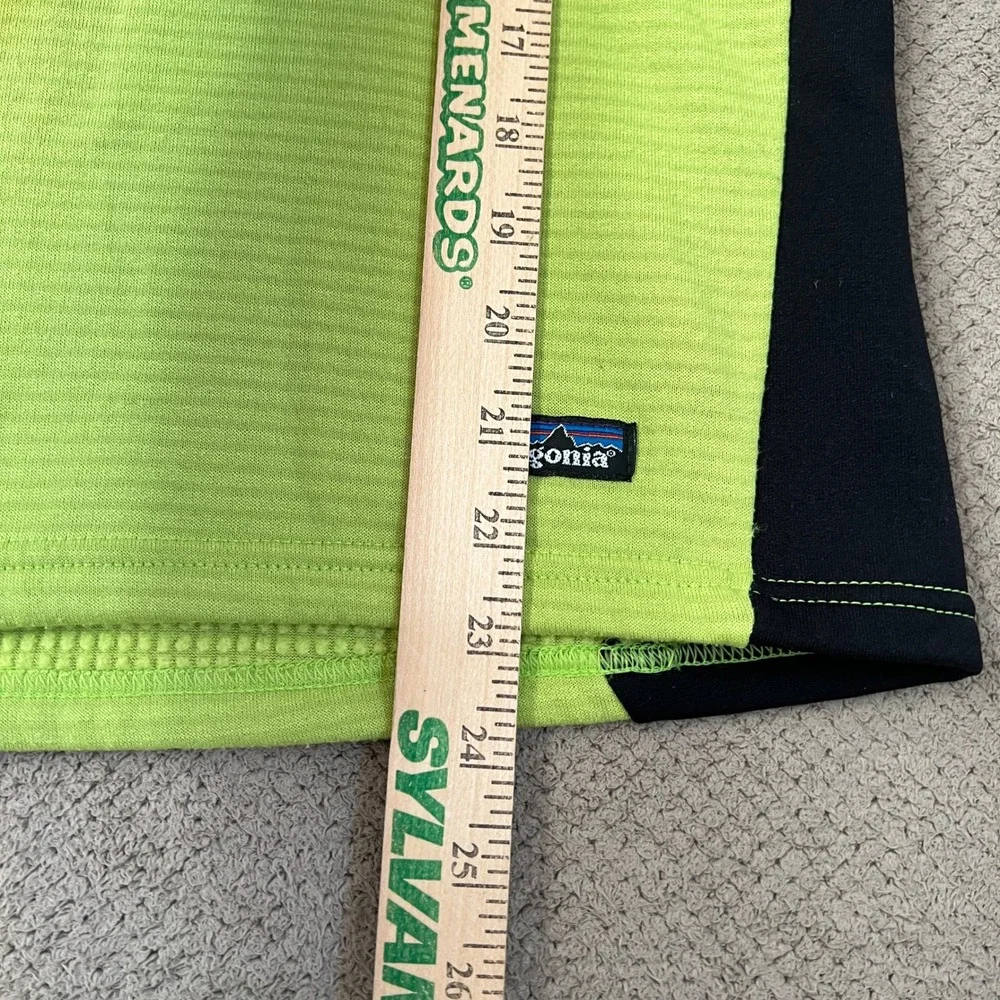 Vintage 2000s Patagonia R1 Polartec Regulator Fleece Vest Lime Green Black S